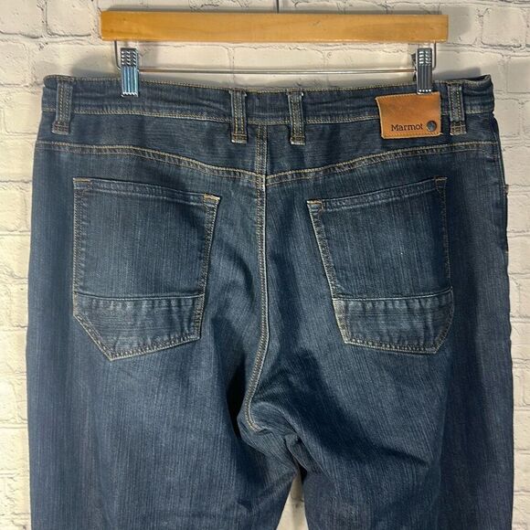 Marmot Jeans Men’s 40 Straight Stretch Preppy Blue Denim Y63970 - Picture 4 of 12